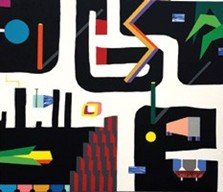 Mixed Media on Canvas 150 x 175 cm